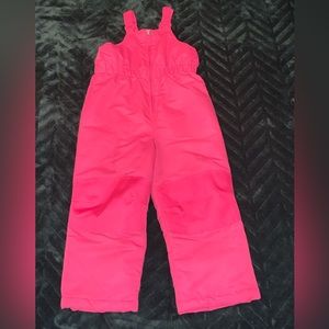 Healthtex Girls Size 5T Bright Pink Snowsuit Snow Pants